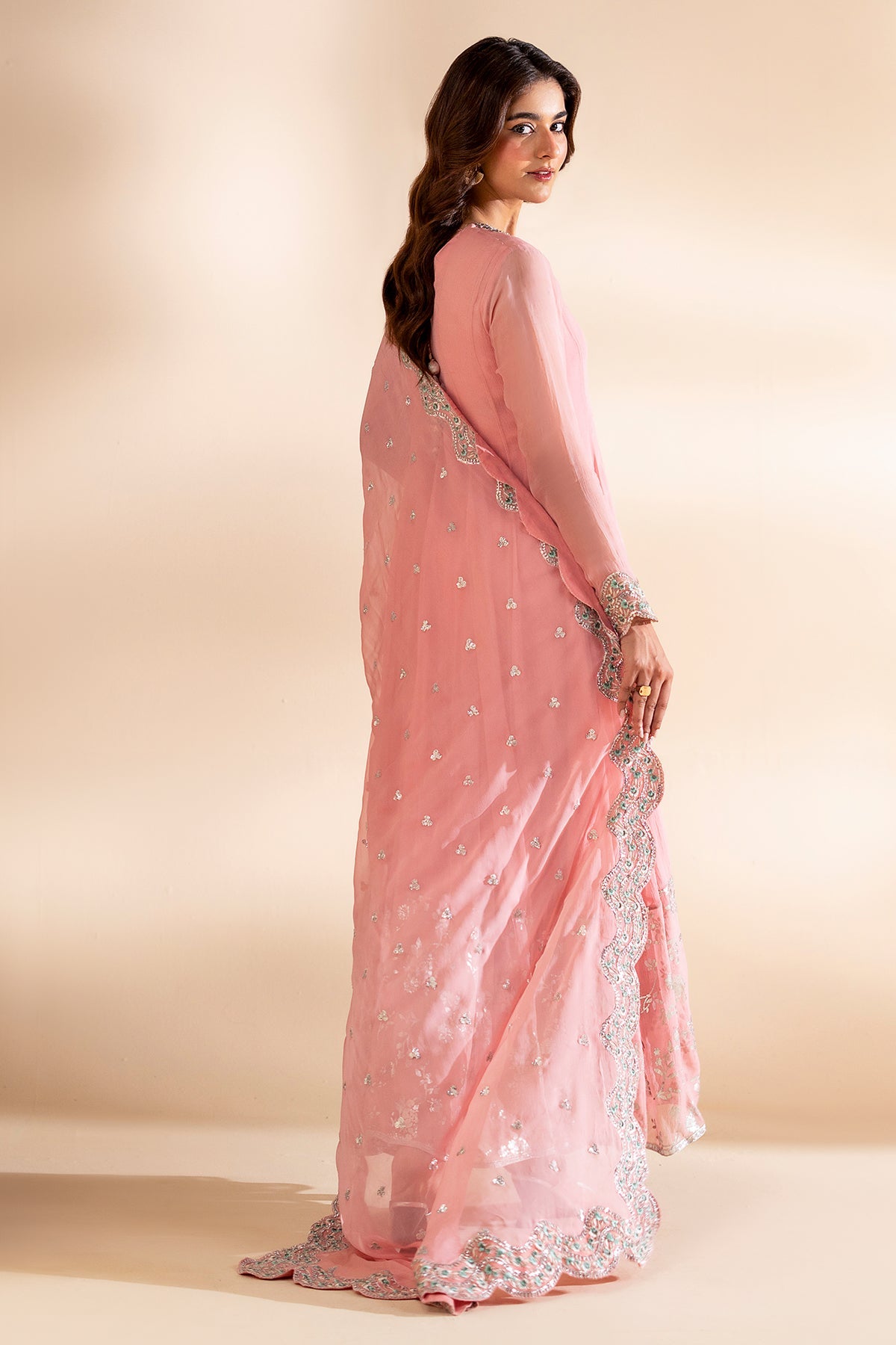 Charizma | Festive Pret | 3-PC Embroidered Chiffon CMA-6-417 by Charizma - Designer Dress  - Type : Ladies Clothes - Available at Libayah - 100% Original 