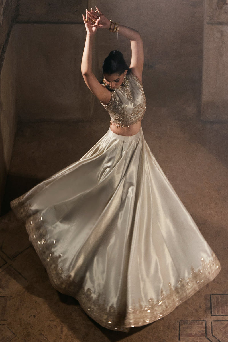 Mina Kashif | Virsa Wedding Formals | Mehreen-Dull Gold by Mina Kashif - Designer Dress - Type: Ladies Clothes - Available at Libayah - 100% Original