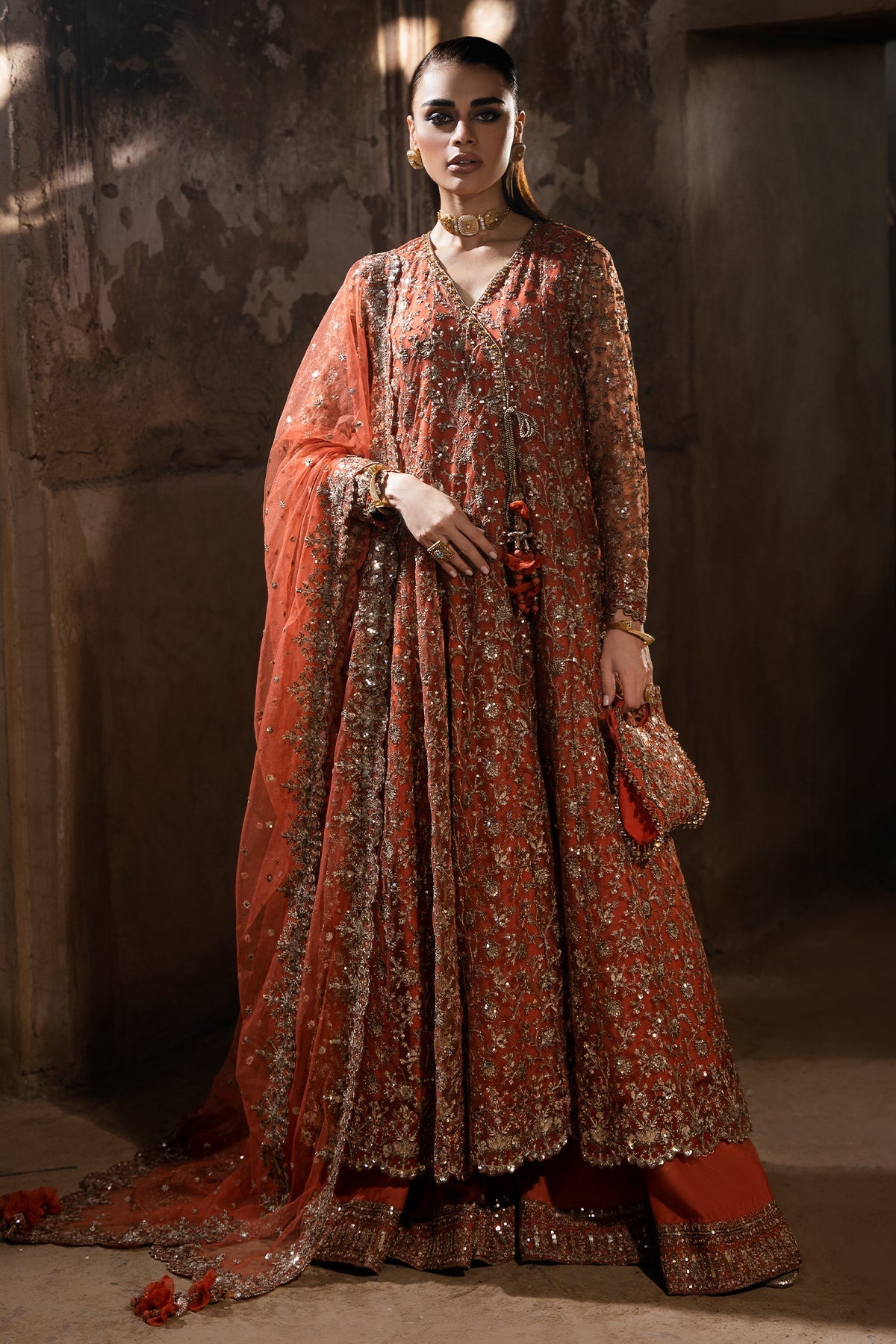 Mina Kashif | Virsa Wedding Formals | Geet by Mina Kashif - Designer Dress - Type: Bridal - Available at Libayah - 100% Original