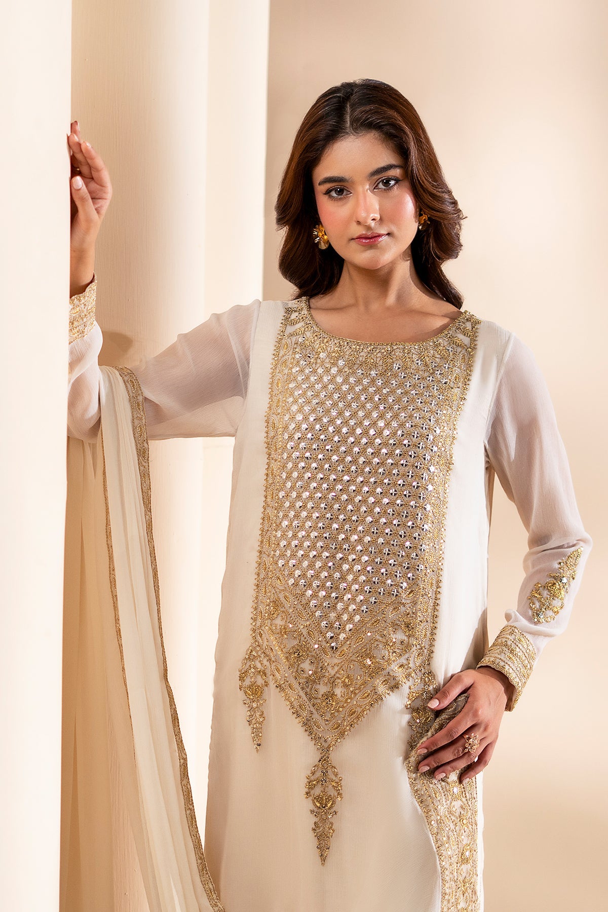 Charizma | Festive Pret | 3-PC Embroidered CMA-6-436 by Charizma - Designer Dress  - Type : Ladies Clothes - Available at Libayah - 100% Original 