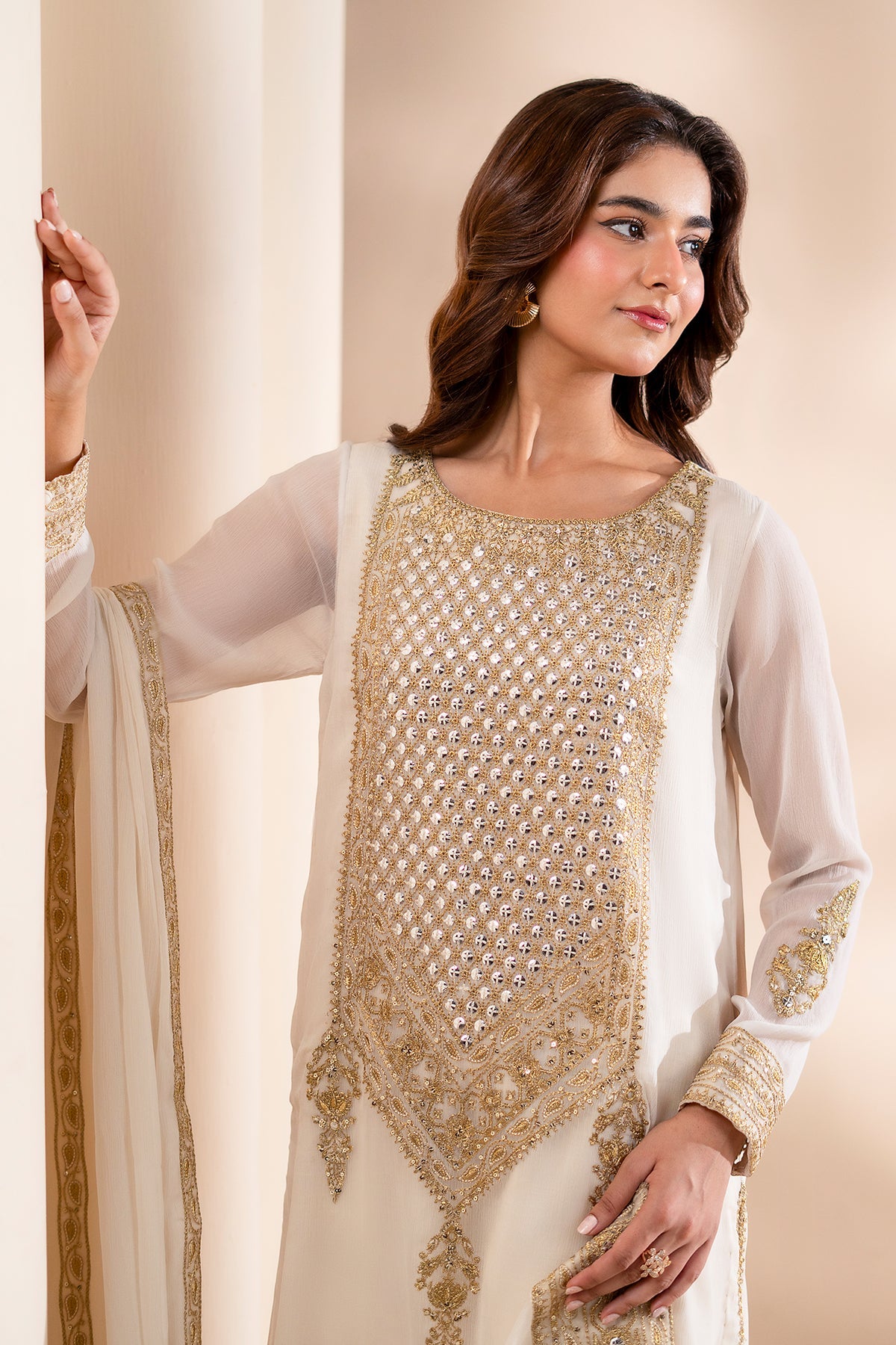Charizma | Festive Pret | 3-PC Embroidered CMA-6-436 by Charizma - Designer Dress  - Type : Ladies Clothes - Available at Libayah - 100% Original 
