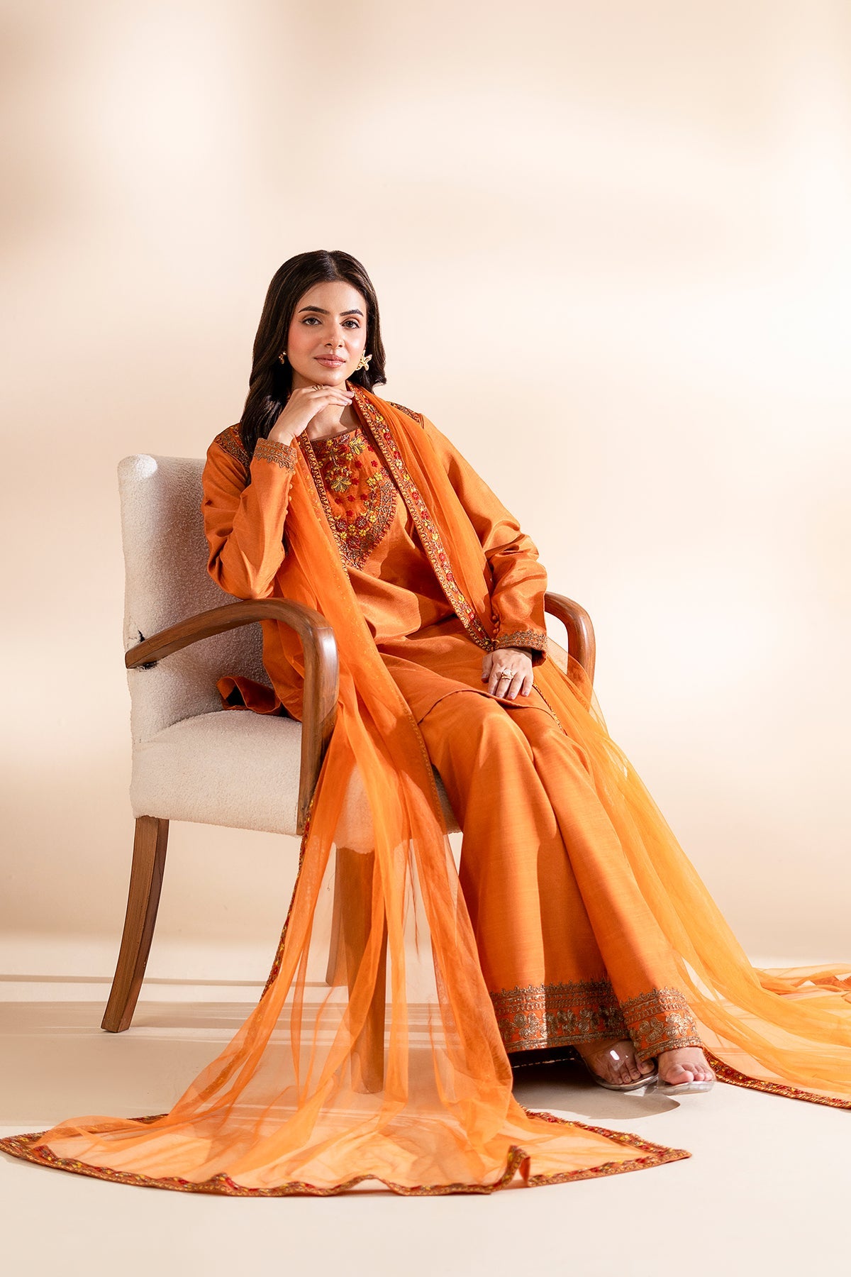 Charizma | Festive Pret | 3-PC Stitched Embroidered CMA-6-312 by Charizma - Designer Dress  - Type : Ladies Clothes - Available at Libayah - 100% Original 