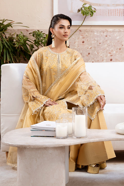 Zarposh | Elara Formals | Zard by Zarposh - Designer Dress - Type: Ladies Clothes - Available at Libayah - 100% Original