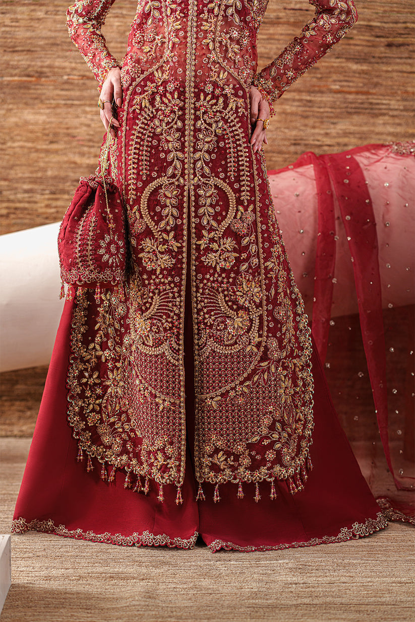 Emaan Adeel | Starlit Jewels | Ruby Veil by Emaan Adeel - Designer Dress  - Type : Ladies Clothes - Available at Libayah - 100% Original 