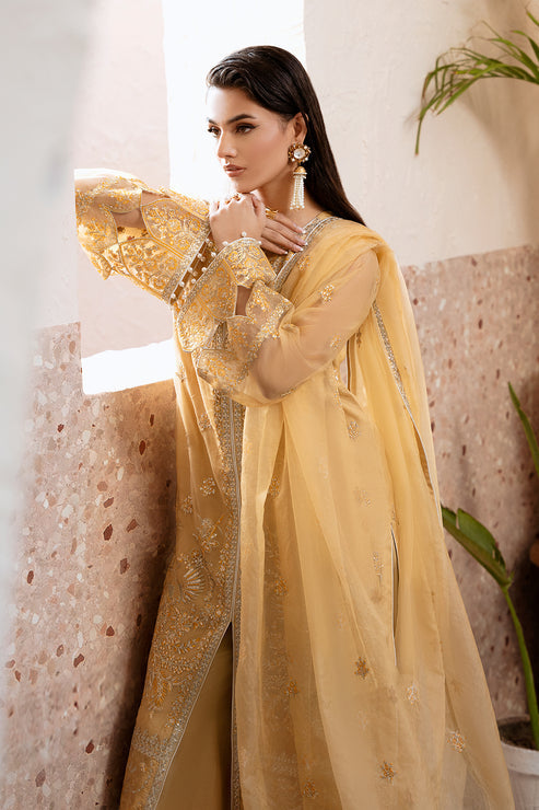 Zarposh | Elara Formals | Zard by Zarposh - Designer Dress - Type: Ladies Clothes - Available at Libayah - 100% Original