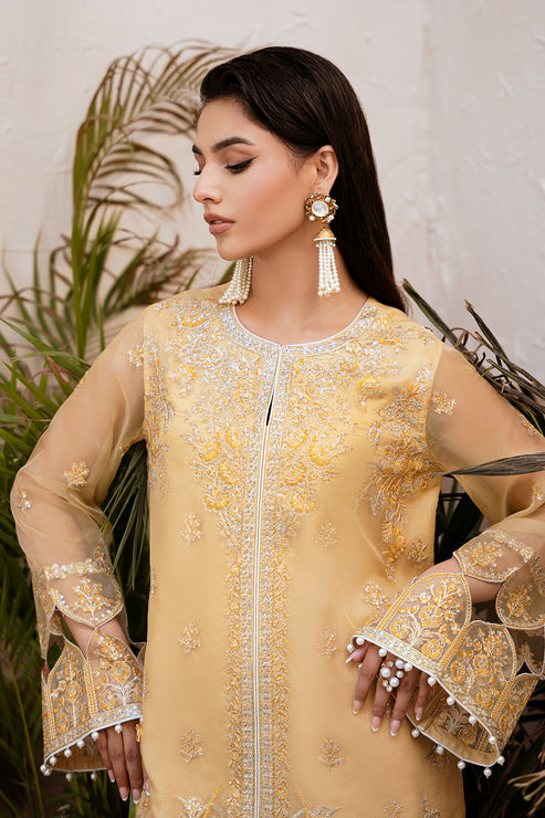 Zarposh | Elara Formals | Zard by Zarposh - Designer Dress - Type: Ladies Clothes - Available at Libayah - 100% Original