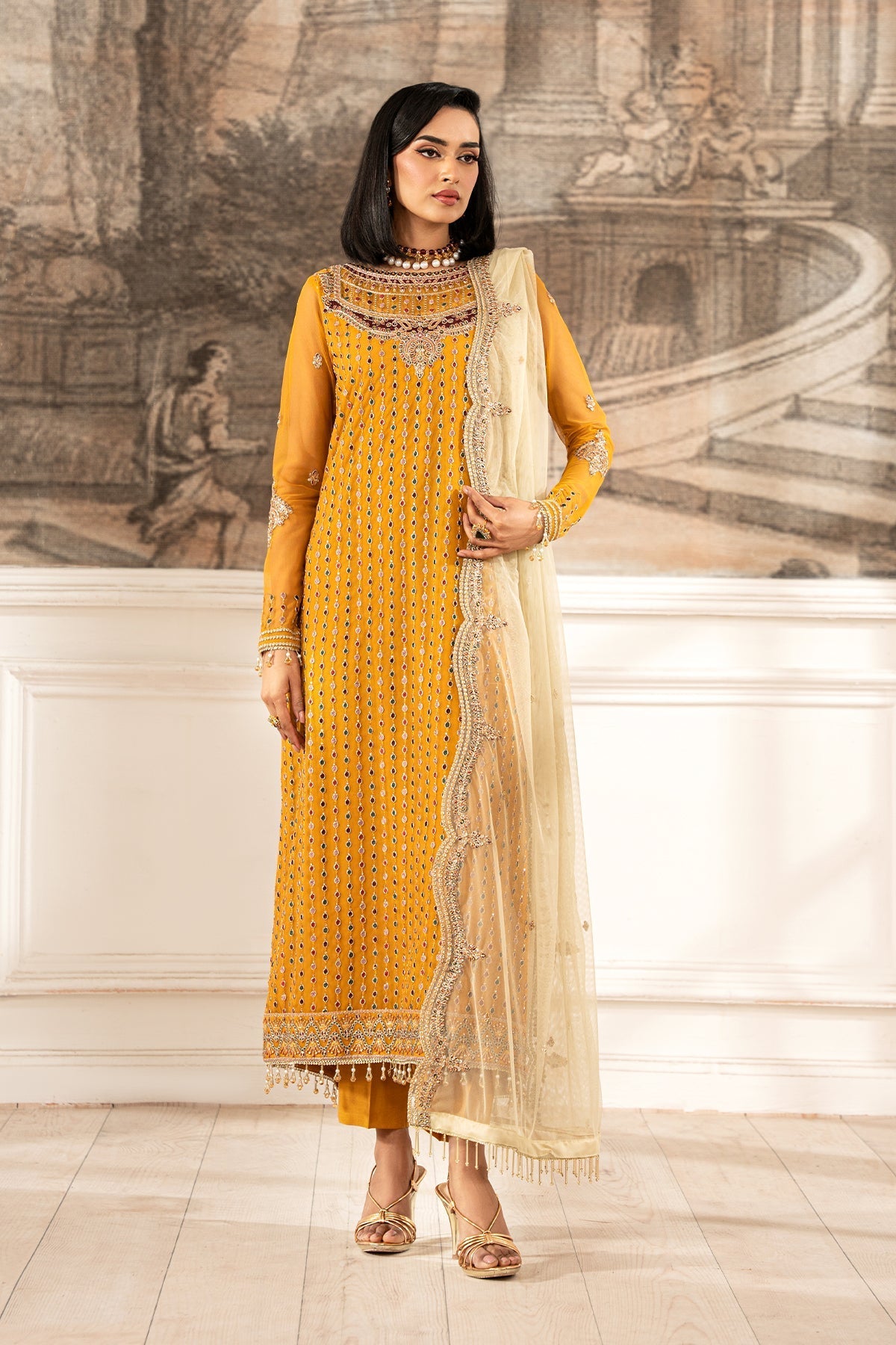 Zarif | Formal Edit 25 | ZFE-04 ELIZA by Zarif - Designer Dress - Type: Ladies Clothes - Available at Libayah - 100% Original