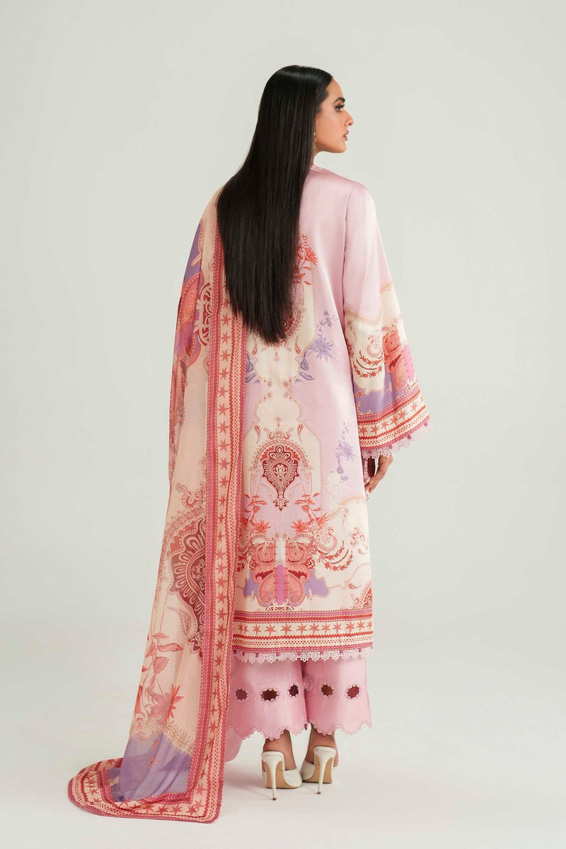 Akbar Aslam | Silk Pret | Blush - Designer Dress - Type : Ladies Clothes - Available at Libayah - 100% Original