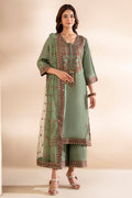 Charizma | Festive Pret | 3-PC Embroidered Silk CMA-6-369 by Charizma - Designer Dress  - Type : Ladies Clothes - Available at Libayah - 100% Original 