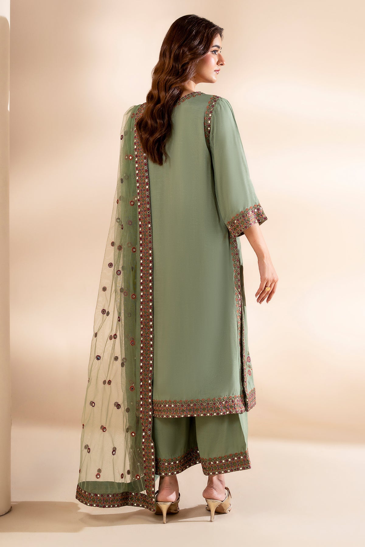 Charizma | Festive Pret | 3-PC Embroidered Silk CMA-6-369 by Charizma - Designer Dress  - Type : Ladies Clothes - Available at Libayah - 100% Original 