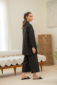 Sahar | Pre Essential Emb Edit | Moonlit Black by Sahar - Designer Dress  - Type : Ladies Clothes - Available at Libayah - 100% Original 