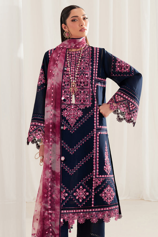 Jazmin | Iris Luxury Lawn 25 | IL'25-D01 by Jazmin - Designer Dress - Type: Ladies Clothes - Available at Libayah - 100% Original
