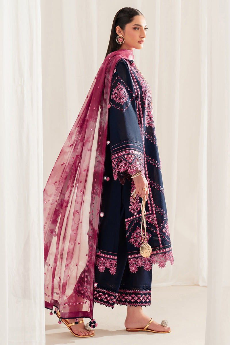 Jazmin | Iris Luxury Lawn 25 | IL'25-D01 by Jazmin - Designer Dress - Type: Ladies Clothes - Available at Libayah - 100% Original