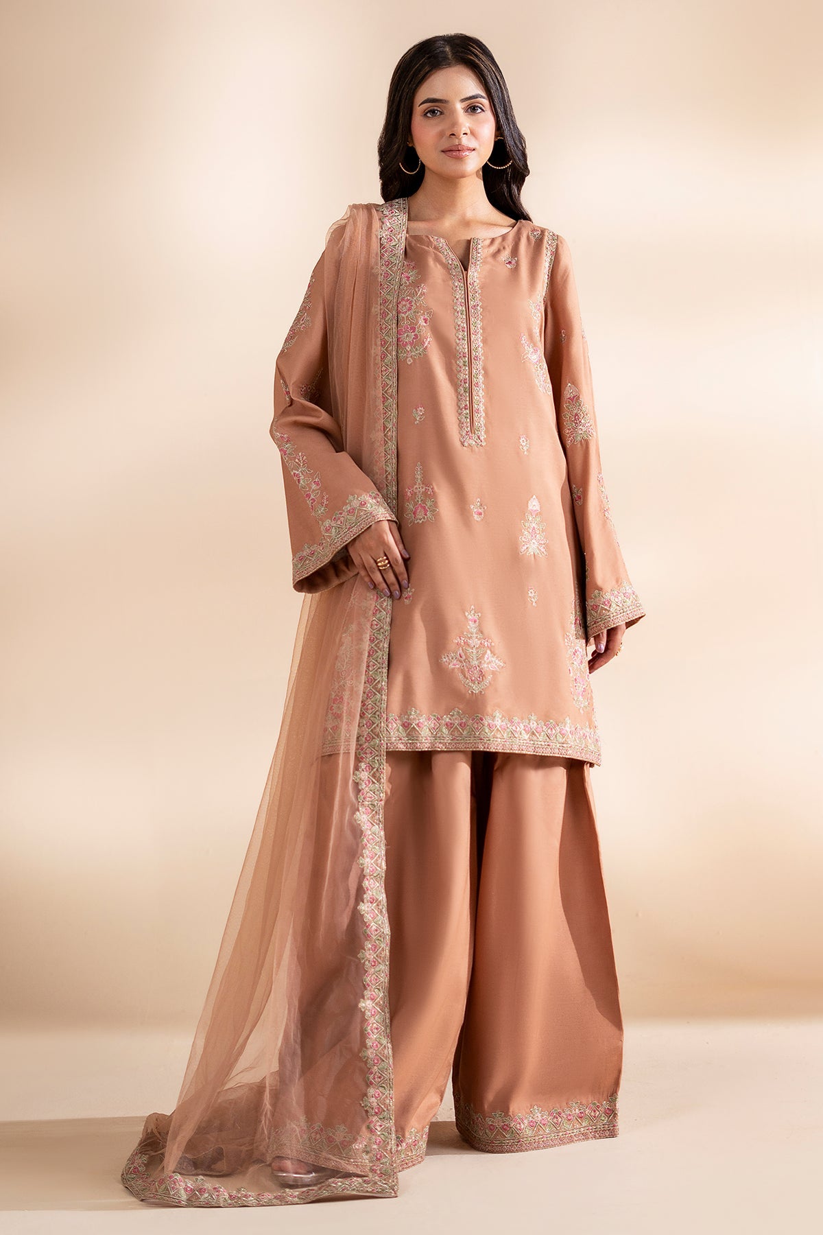 Charizma | Festive Pret | 3-PC Stitched Embroidered CMA-6-398 by Charizma - Designer Dress  - Type : Ladies Clothes - Available at Libayah - 100% Original 