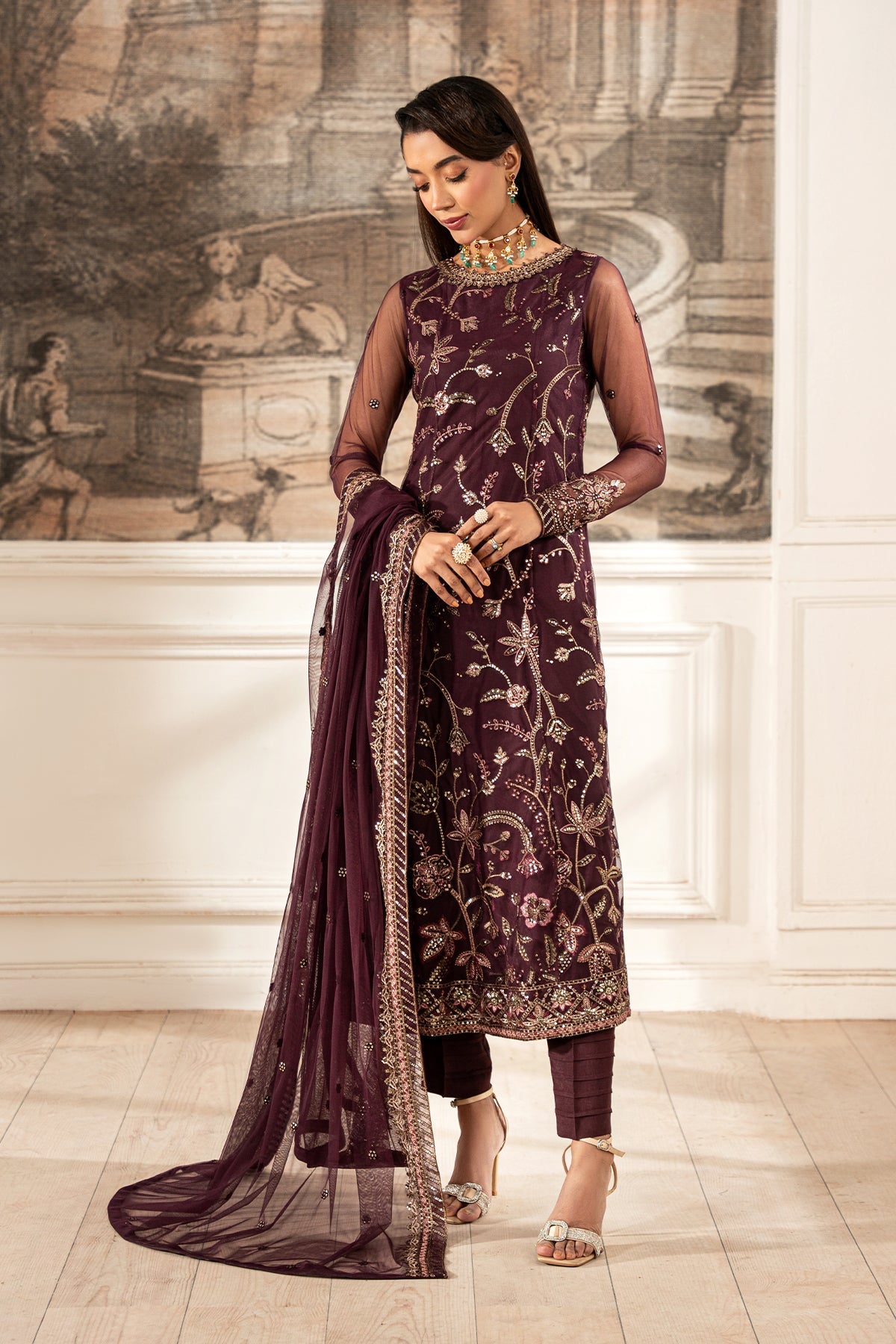Zarif | Formal Edit 25 | ZFE-06 DAHLIA by Zarif - Designer Dress - Type: Ladies Clothes - Available at Libayah - 100% Original
