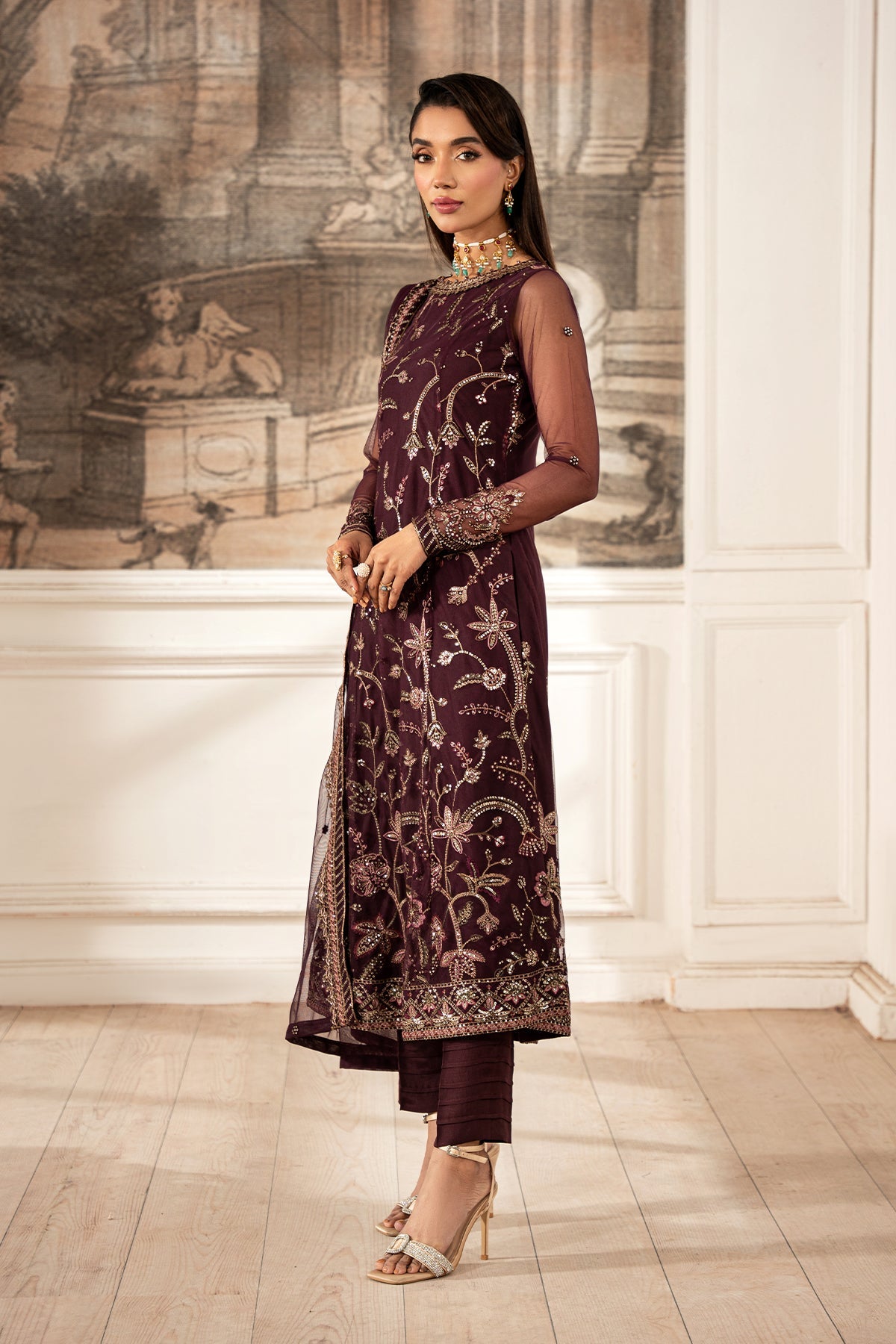 Zarif | Formal Edit 25 | ZFE-06 DAHLIA by Zarif - Designer Dress - Type: Ladies Clothes - Available at Libayah - 100% Original