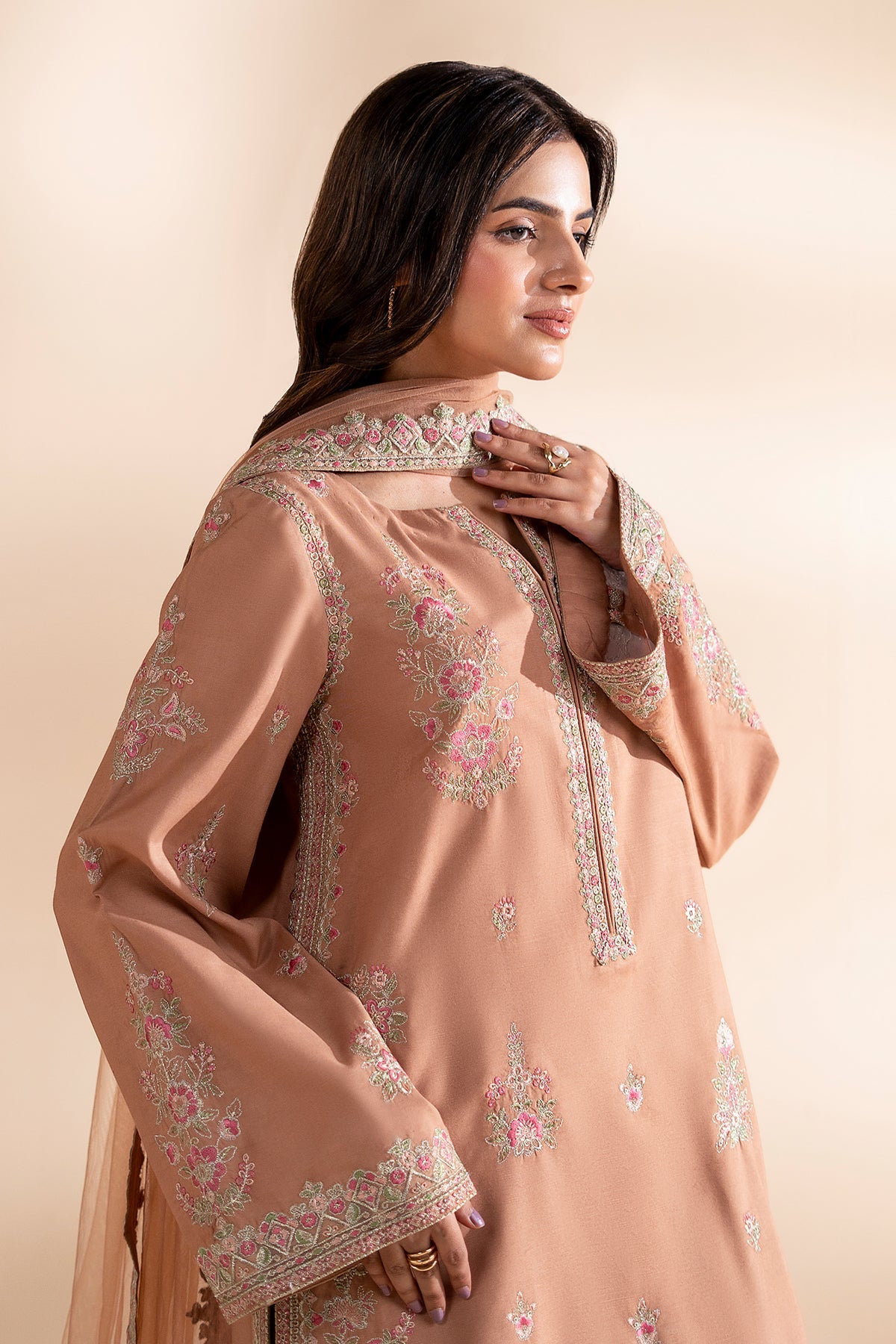 Charizma | Festive Pret | 3-PC Stitched Embroidered CMA-6-398 by Charizma - Designer Dress  - Type : Ladies Clothes - Available at Libayah - 100% Original 