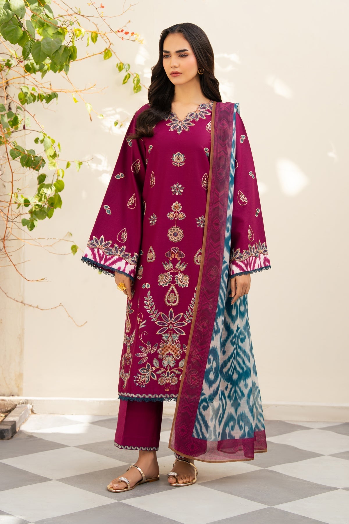 Afrozeh | Basic Pret 26 RTW | NACRE by Afrozeh - Designer Dress  - Type : Ladies Clothes - Available at Libayah - 100% Original 