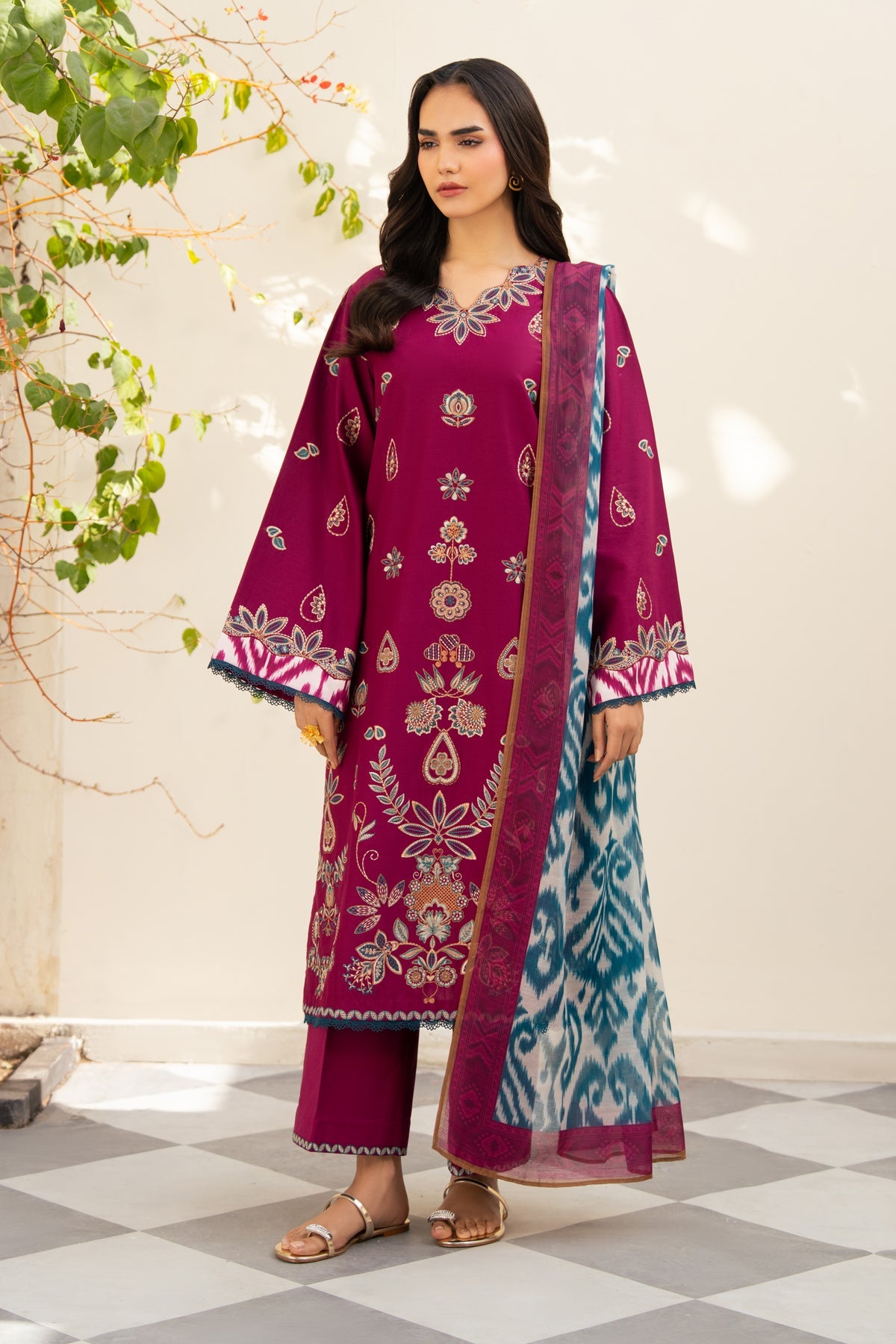 Afrozeh | Basic Pret 26 RTW | NACRE by Afrozeh - Designer Dress  - Type : Ladies Clothes - Available at Libayah - 100% Original 