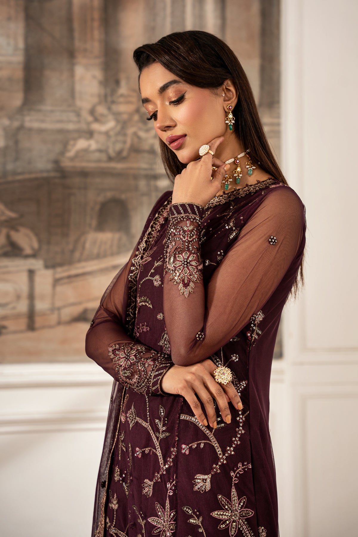 Zarif | Formal Edit 25 | ZFE-06 DAHLIA by Zarif - Designer Dress - Type: Ladies Clothes - Available at Libayah - 100% Original