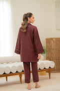 Sahar | Pre Essential Emb Edit | Cherry Noir by Sahar - Designer Dress  - Type : Ladies Clothes - Available at Libayah - 100% Original 