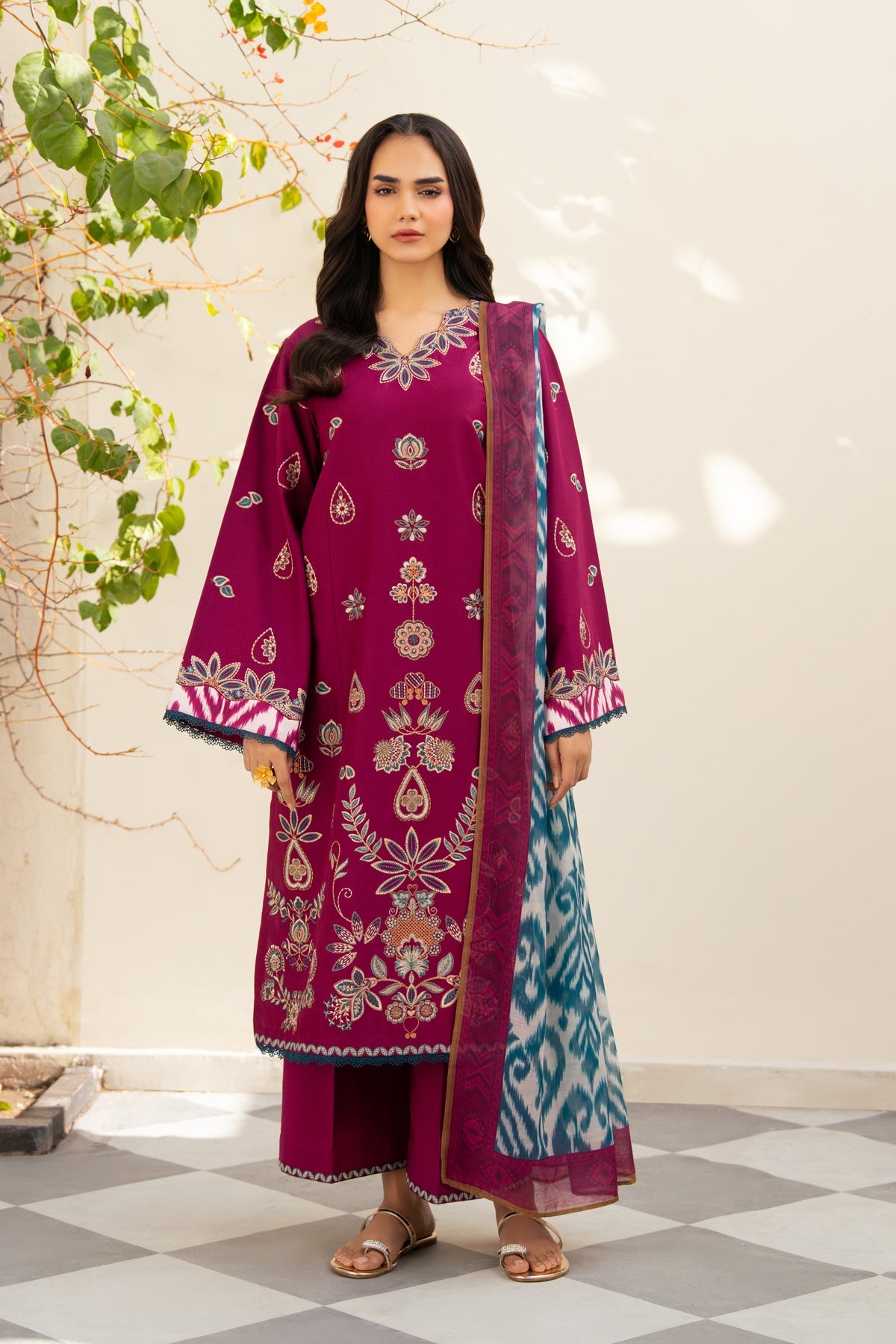 Afrozeh | Basic Pret 26 RTW | NACRE by Afrozeh - Designer Dress  - Type : Ladies Clothes - Available at Libayah - 100% Original 