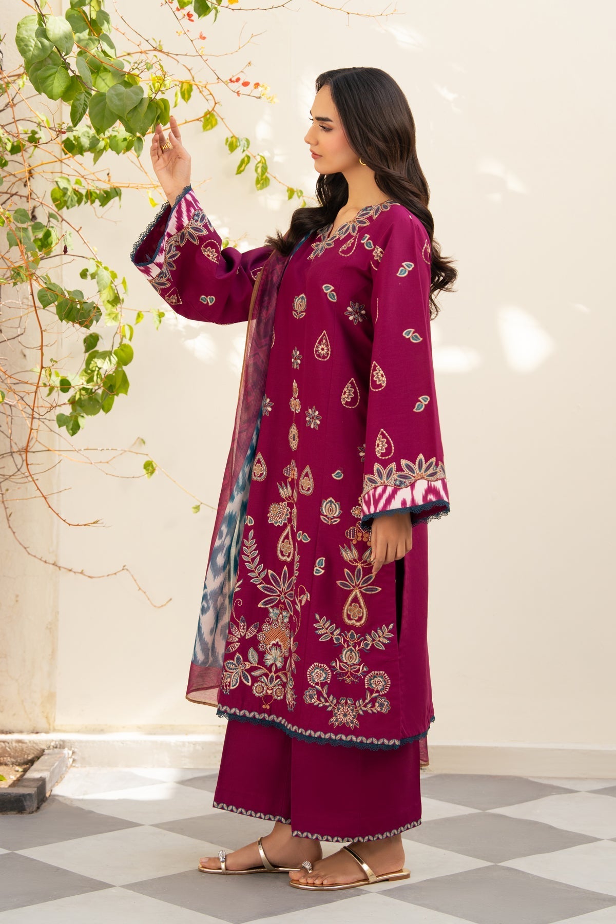 Afrozeh | Basic Pret 26 RTW | NACRE by Afrozeh - Designer Dress  - Type : Ladies Clothes - Available at Libayah - 100% Original 
