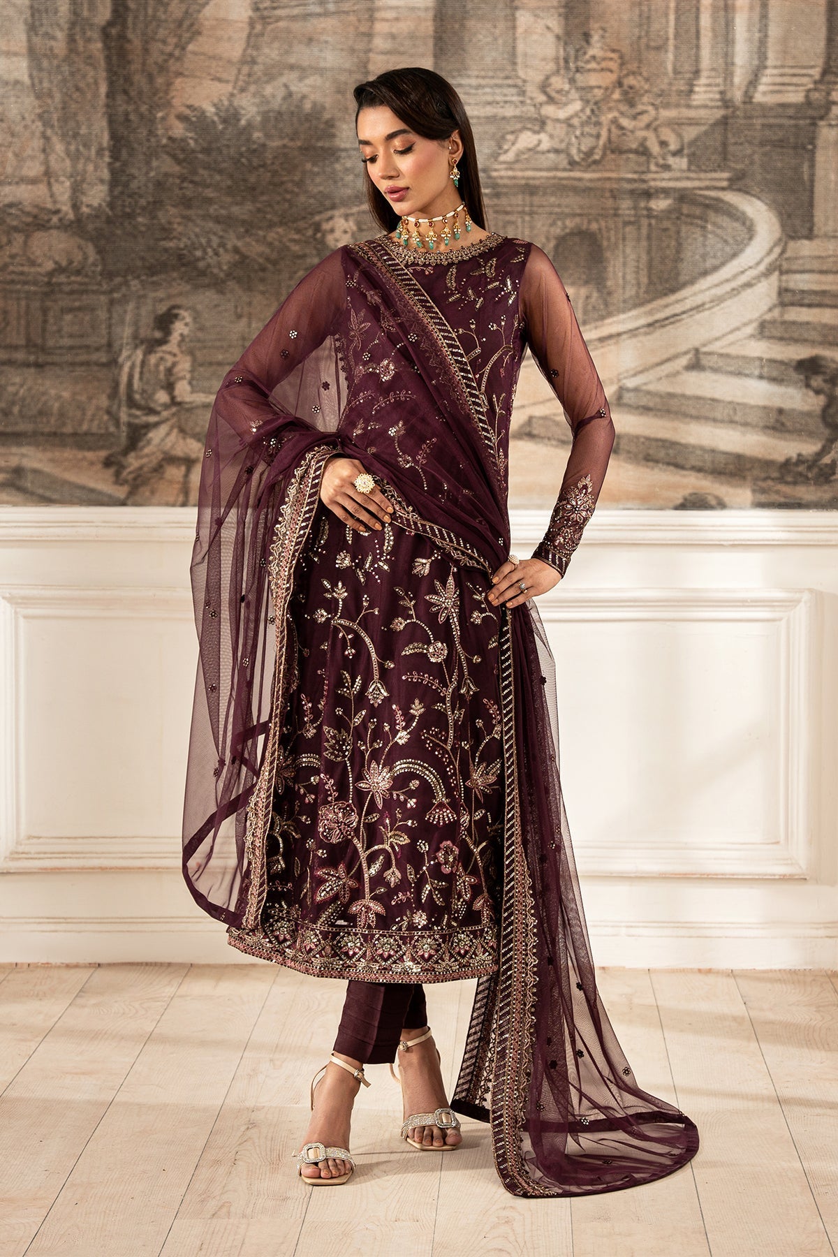 Zarif | Formal Edit 25 | ZFE-06 DAHLIA by Zarif - Designer Dress - Type: Ladies Clothes - Available at Libayah - 100% Original