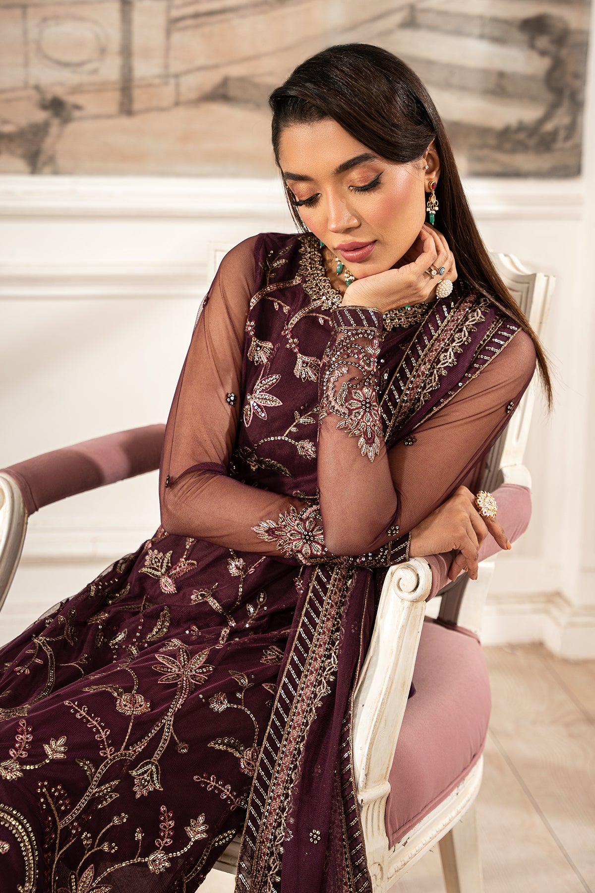 Zarif | Formal Edit 25 | ZFE-06 DAHLIA by Zarif - Designer Dress - Type: Ladies Clothes - Available at Libayah - 100% Original