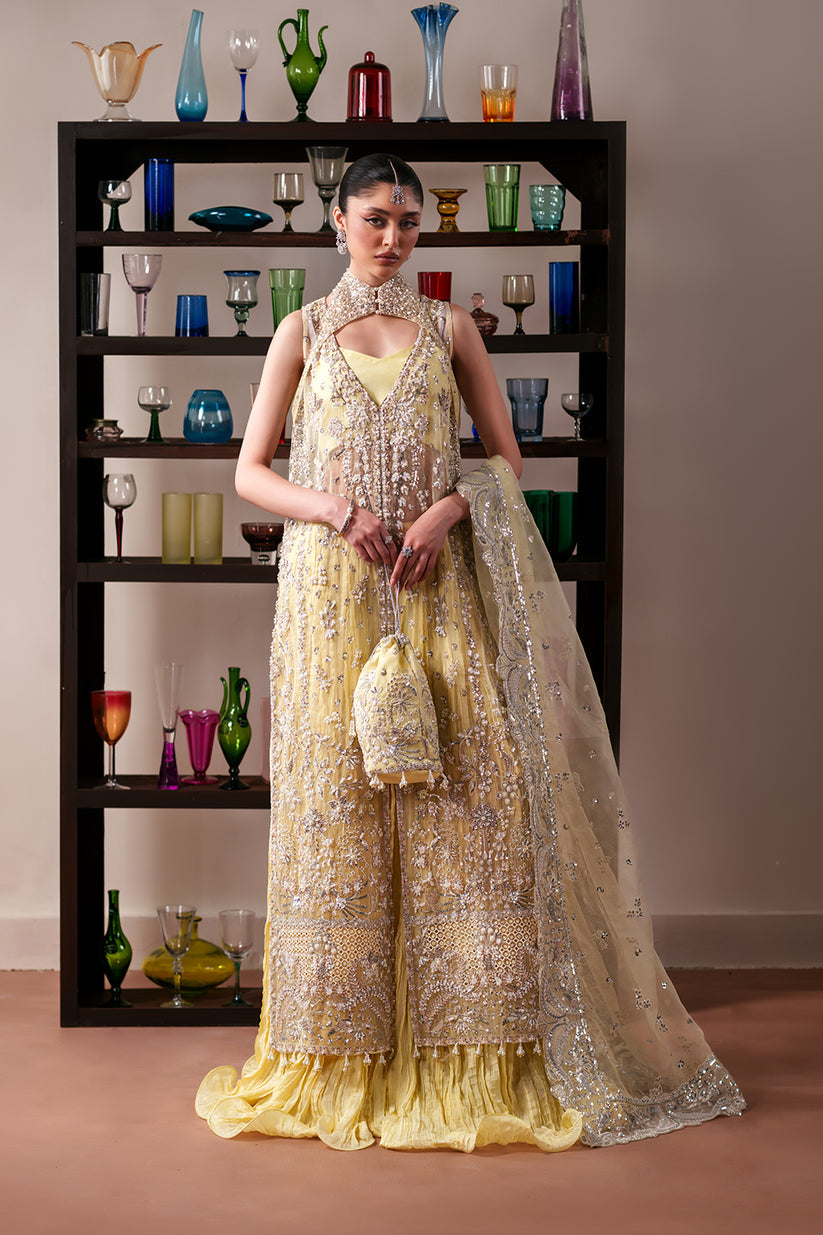 Emaan Adeel | Starlit Jewels | Lemon Quartz by Emaan Adeel - Designer Dress  - Type : Ladies Clothes - Available at Libayah - 100% Original 