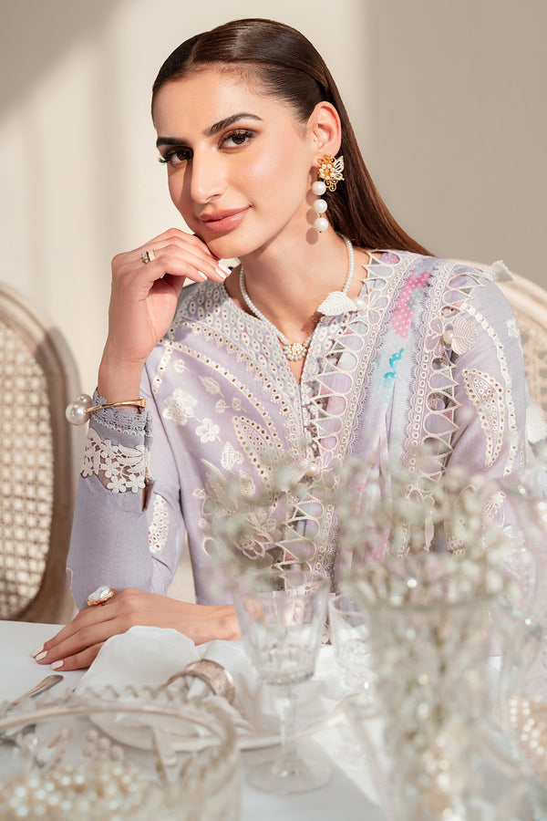 Jazmin | Iris Luxury Lawn 25 | IL'25-D06 by Jazmin - Designer Dress - Type: Ladies Clothes - Available at Libayah - 100% Original
