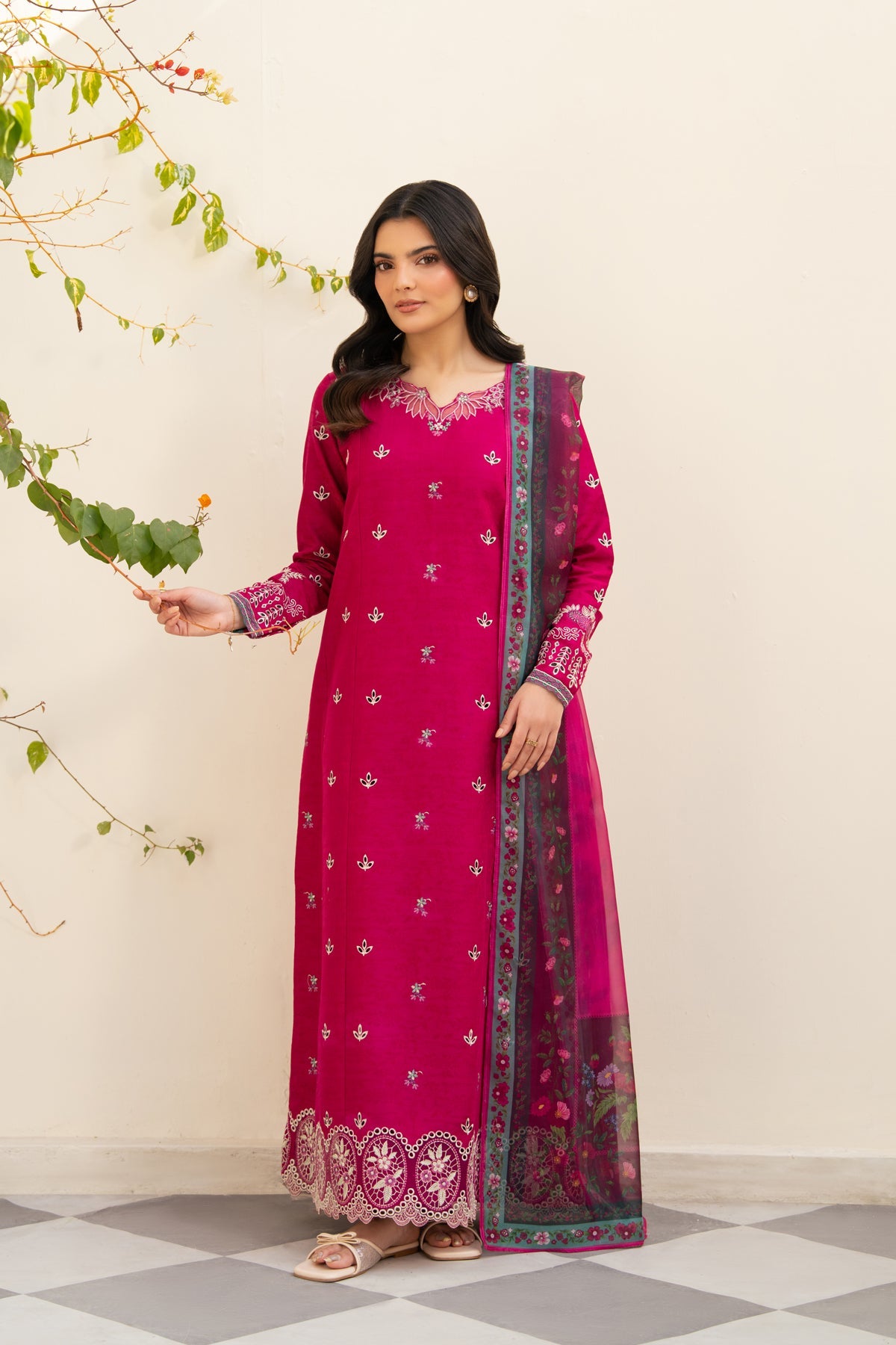 Afrozeh | Basic Pret 26 RTW | NACRE by Afrozeh - Designer Dress  - Type : Ladies Clothes - Available at Libayah - 100% Original 