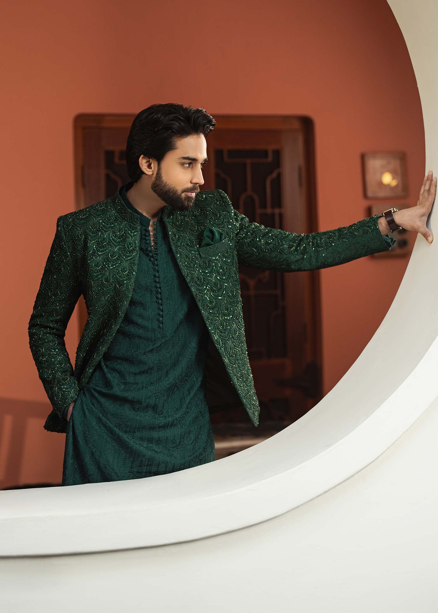 Pakistani Menswear | Kanwal Malik | Meer by Kanwal Malik - Designer Dress - Type: Menswear - Available at Libayah - 100% Original
