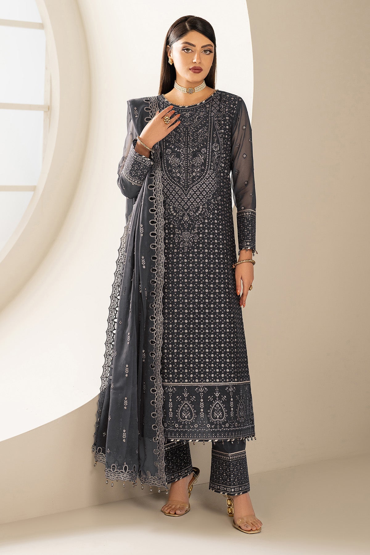 Alizeh | Formals Wear | AF-CH-2189-Akoya by Alizeh - Designer Dress  - Type : Ladies Clothes - Available at Libayah - 100% Original 