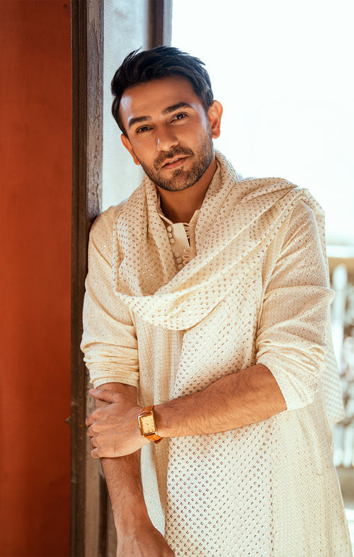 Maya | Dil ki Batain | AHLAM by Maya - Designer Dress - Type: MensWear - Available at Libayah - 100% Original