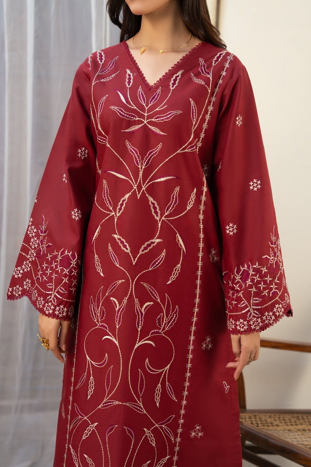 Afrozeh | Basic Pret 26 RTW | NACRE by Afrozeh - Designer Dress  - Type : Ladies Clothes - Available at Libayah - 100% Original 