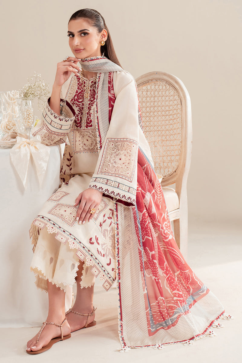 Jazmin | Iris Luxury Lawn 25 | IL'25-D02 by Jazmin - Designer Dress - Type: Ladies Clothes - Available at Libayah - 100% Original