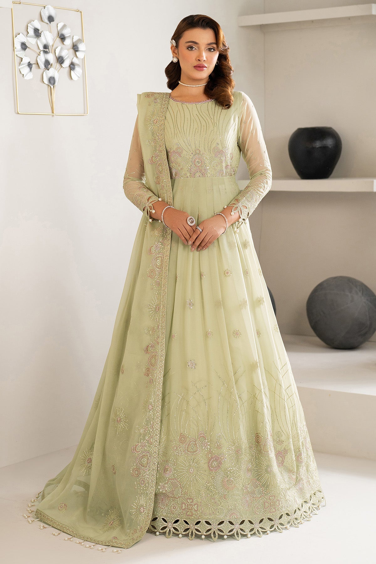 Alizeh | Formals Wear | AF-CH-2189-Zenel by Alizeh - Designer Dress  - Type : Ladies Clothes - Available at Libayah - 100% Original 