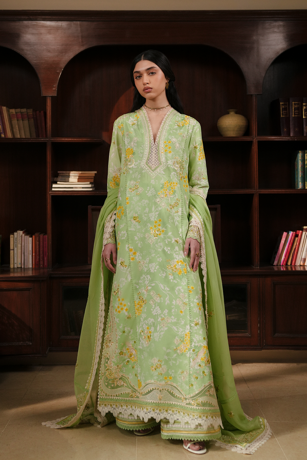 Afrozeh | Florette 26 | Ciel - Designer Dress - Type : Ladies Clothes - Available at Libayah - 100% Original