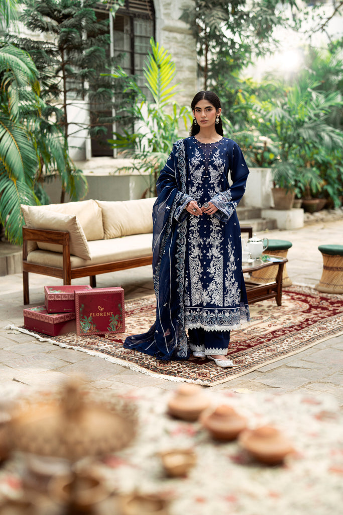 Florent | Eid Edits Luxury Lawn | FEE-9 by Florent - Designer Dress - Type: Ladies Clothes - Available at Libayah - 100% Original