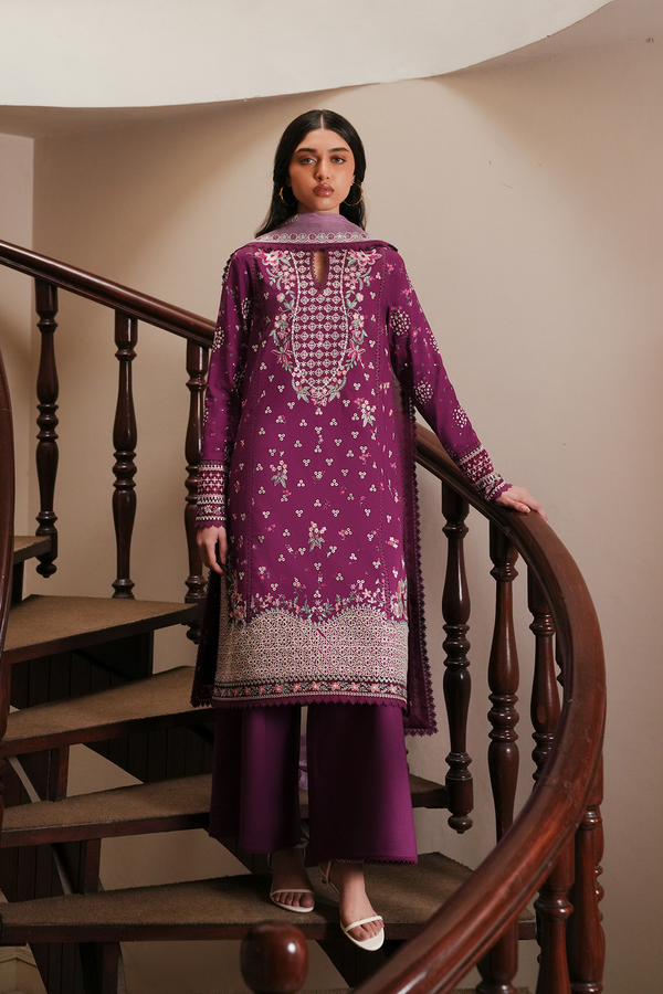 Afrozeh | Florette 26 | Lilace - Designer Dress - Type : Ladies Clothes - Available at Libayah - 100% Original