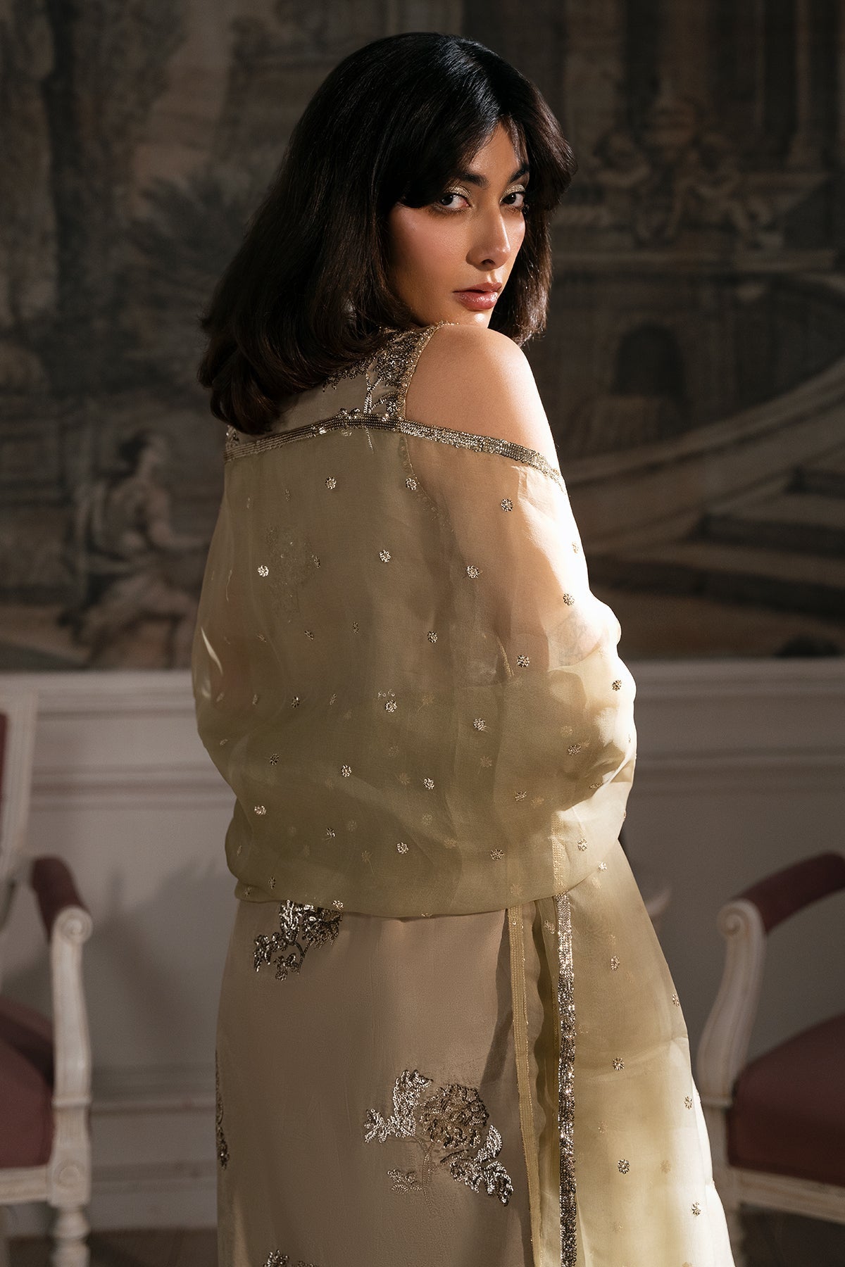 Mina Kashif | Emilie Formals | June by Mina Kashif - Designer Dress - Type : Formal Dress - Available at Libayah - 100% Original