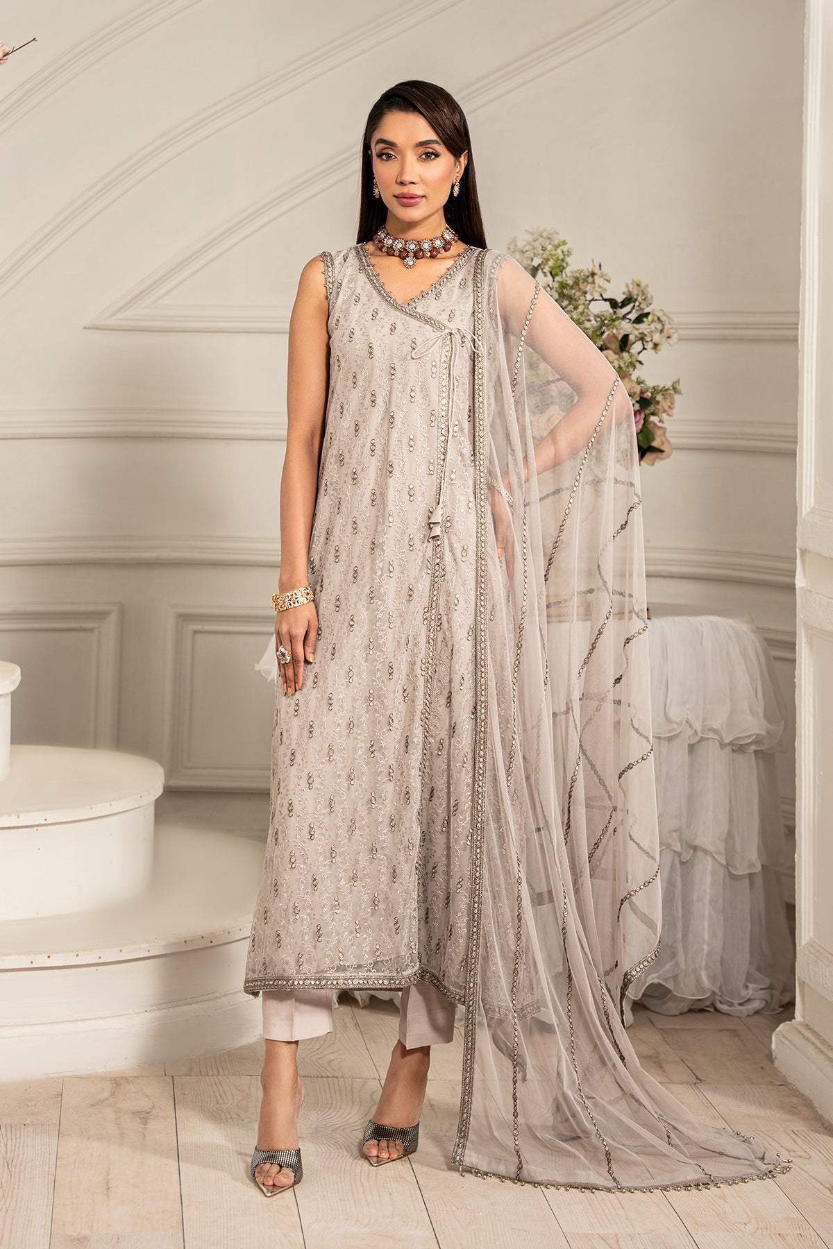 Zarif | Formal Edit 25 | ZFE-05 ALAINA by Zarif - Designer Dress - Type: Ladies Clothes - Available at Libayah - 100% Original