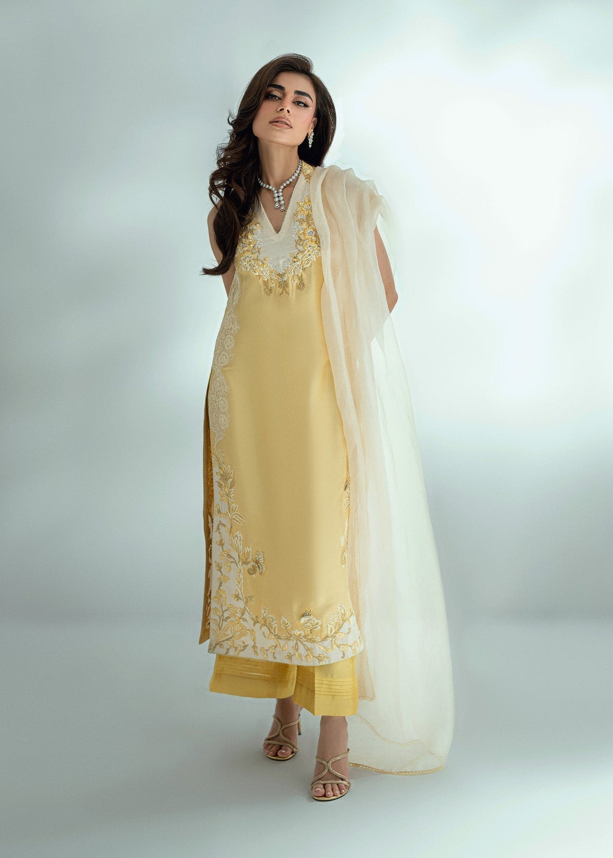 Umsha | Soiree De Rose | Golden Whisper by Umsha - Designer Dress  - Type : Ladies Clothes - Available at Libayah - 100% Original 