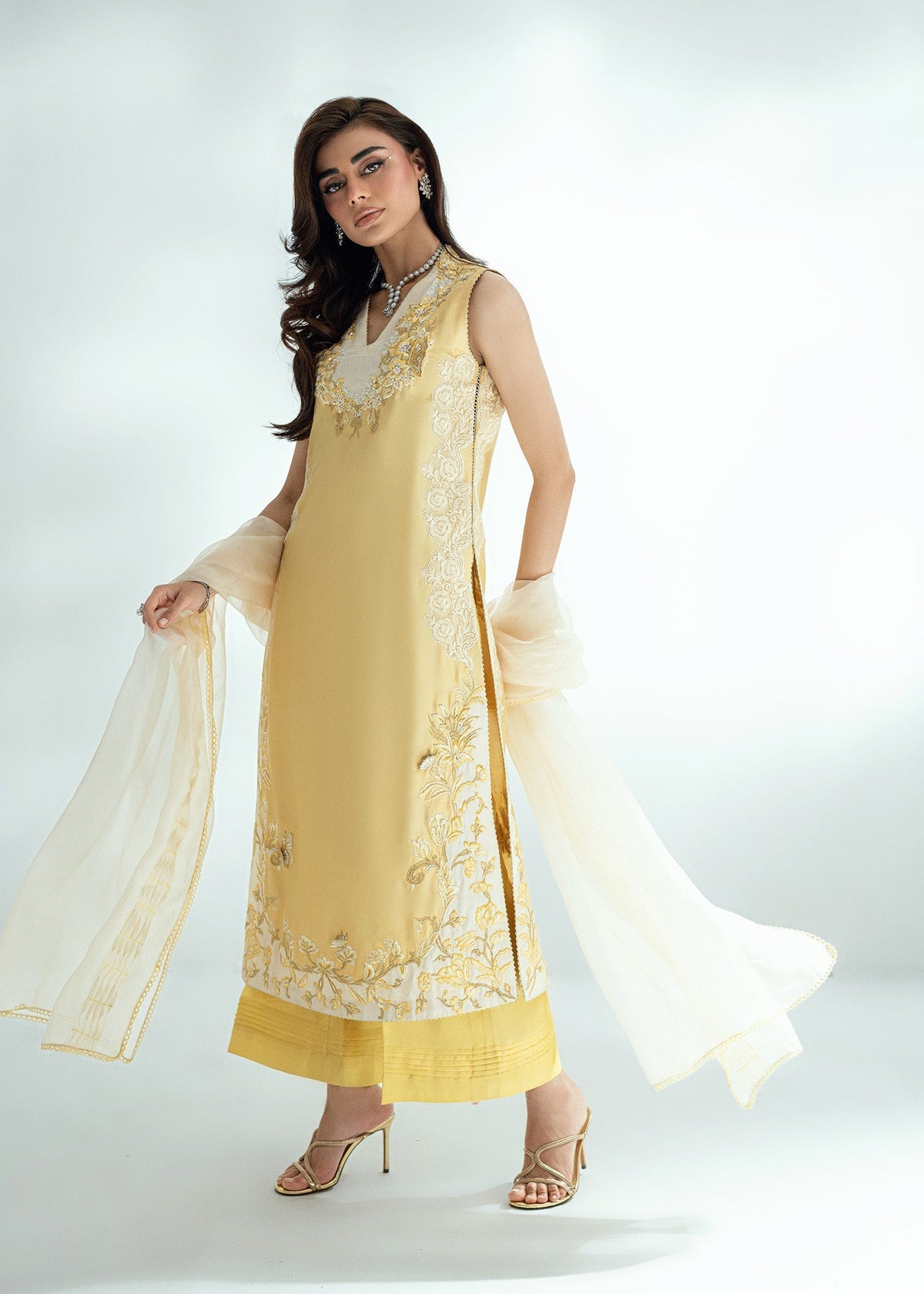 Umsha | Soiree De Rose | Golden Whisper by Umsha - Designer Dress  - Type : Ladies Clothes - Available at Libayah - 100% Original 