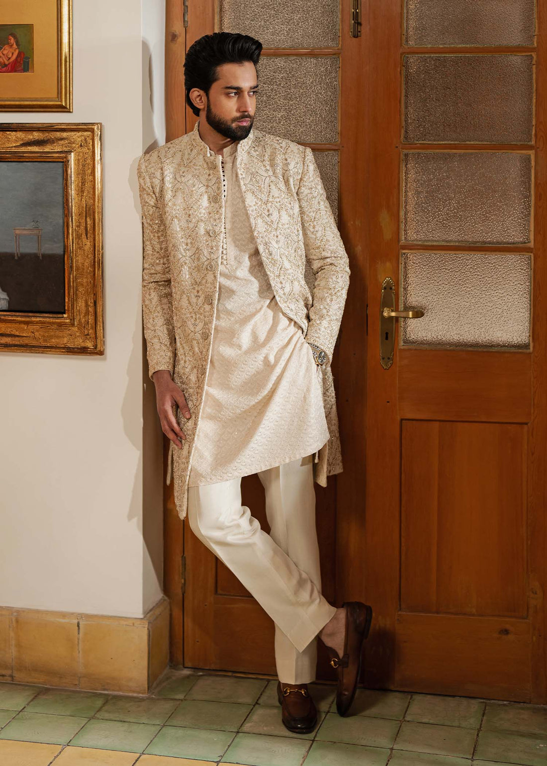 Pakistani Menswear | Kanwal Malik | Shams by Kanwal Malik - Designer Dress - Type: MensWear - Available at Libayah - 100% Original