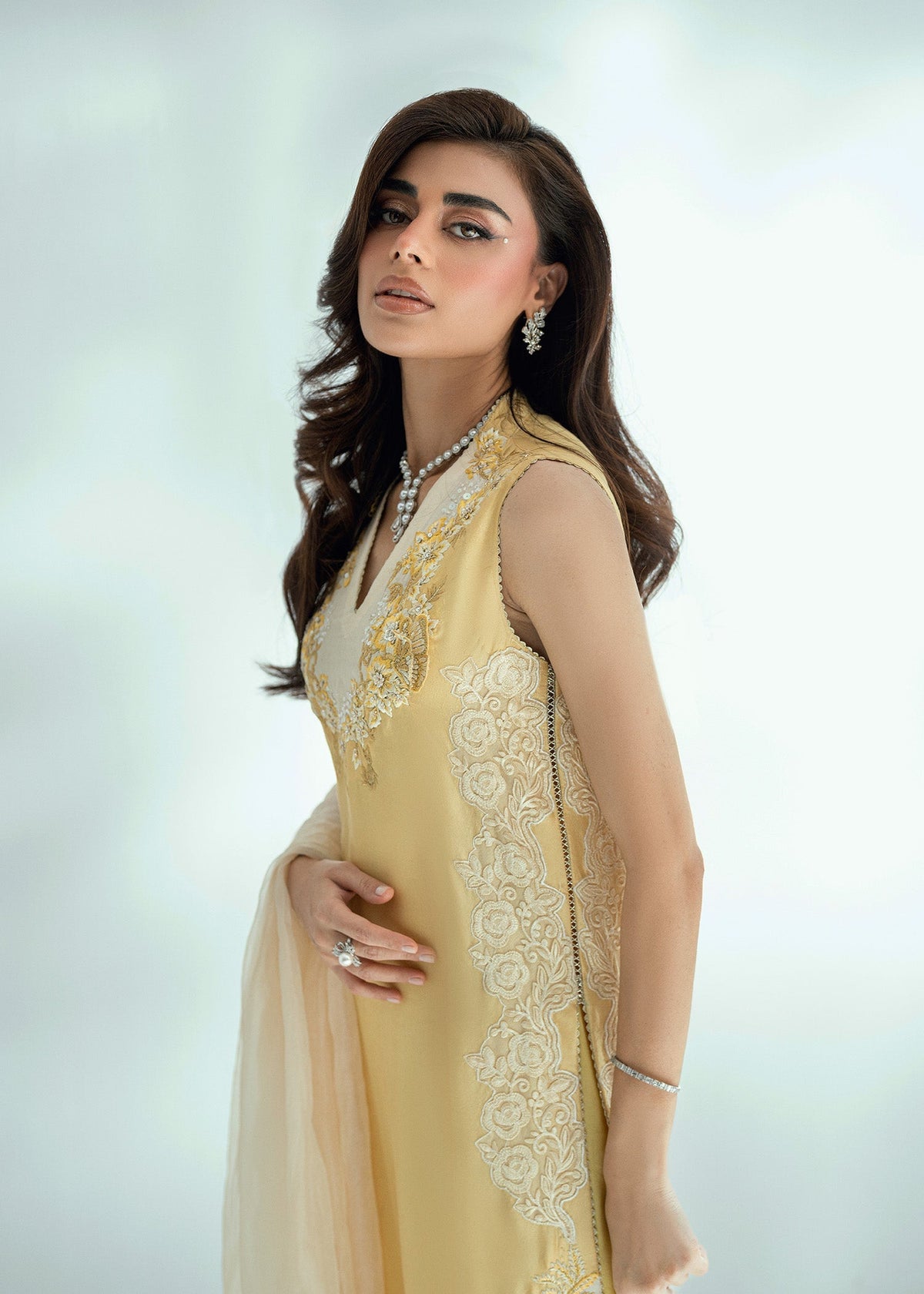 Umsha | Soiree De Rose | Golden Whisper by Umsha - Designer Dress  - Type : Ladies Clothes - Available at Libayah - 100% Original 
