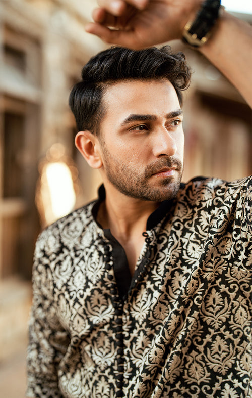 Maya | Dil ki Batain | IZNAN by Maya - Designer Dress - Type: MensWear - Available at Libayah - 100% Original