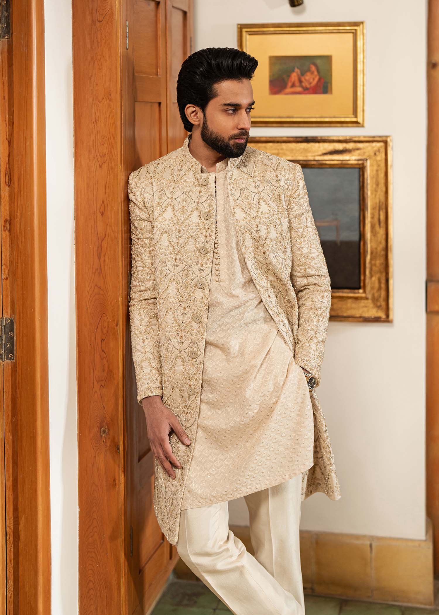 Pakistani Menswear | Kanwal Malik | Shams by Kanwal Malik - Designer Dress - Type: MensWear - Available at Libayah - 100% Original