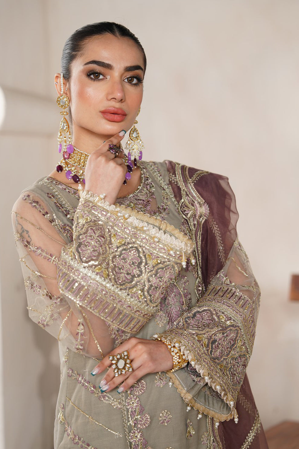 Avyana | Nazneen Festive Edit 24 | Inara by Avyana - Designer Dress - Type: Ladies Clothes - Available at Libayah - 100% Original